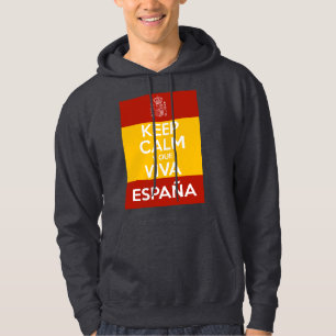Sudadera Mantén la calma y que viva España
