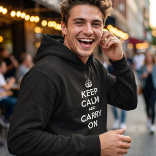 Sudadera Mantén la calma y sigue adelante: el diseño origin