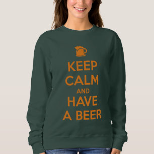 Sudadera Mantén la calma y toma una cerveza
