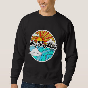 Sudadera Mantén Ondulado Bebé Vintage Retro Hippies Surfist