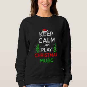 Sudadera Mantén Tranquilos Reproducir Navidades Música Paja