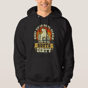 Sudadera Mantén Tu Alma Limpia Botas Sucias Vaquera Bar Ret