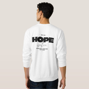 Sudadera Mantén viva tu esperanza - Blanco
