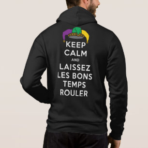SUDADERA MANTENER CALMA Y LAISSEZ LES BONS TEMPS ROULER