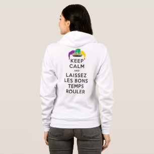SUDADERA MANTENER CALMA Y LAISSEZ LES BONS TEMPS ROULER