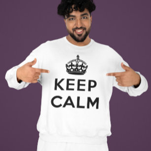 Sudadera Mantener el Rótulo tranquilo - Mantener la calma I