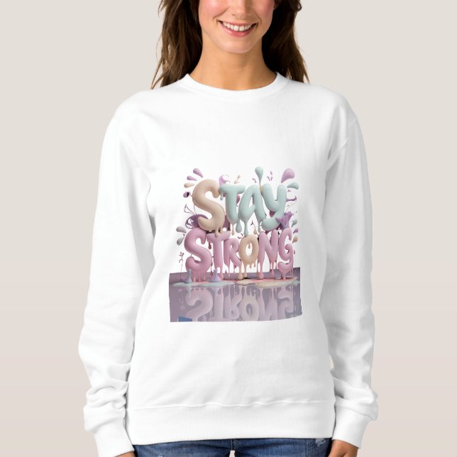 Sudadera mantener fuerte (Anverso)