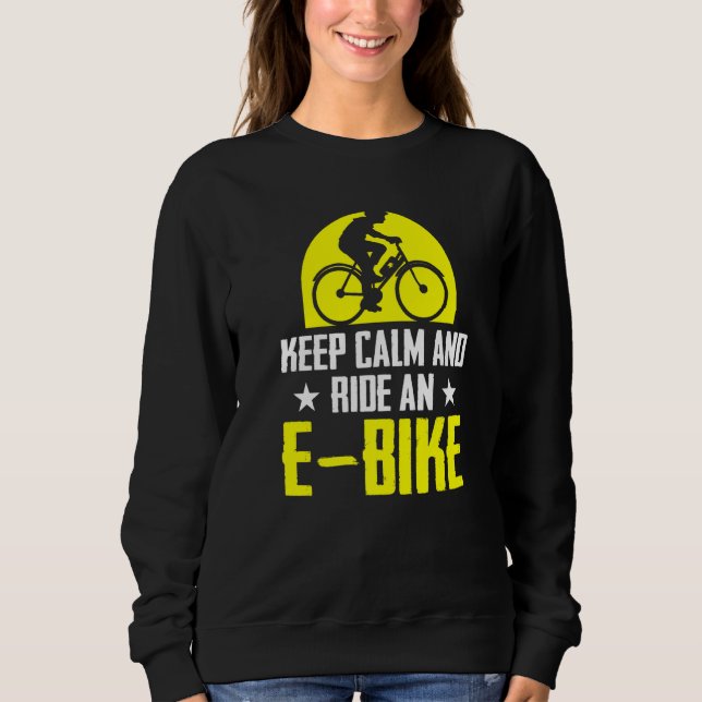 Sudadera Mantener La Calle Y Pasear En Bicicleta Eléctrica  (Anverso)