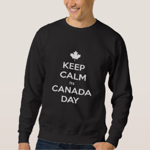 Sudadera Mantener la calma en su día de Canadá para los hom
