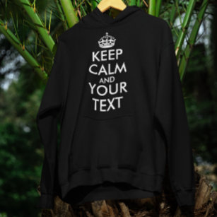 Sudaderas Letras Blancas En Las Negras Zazzle ES