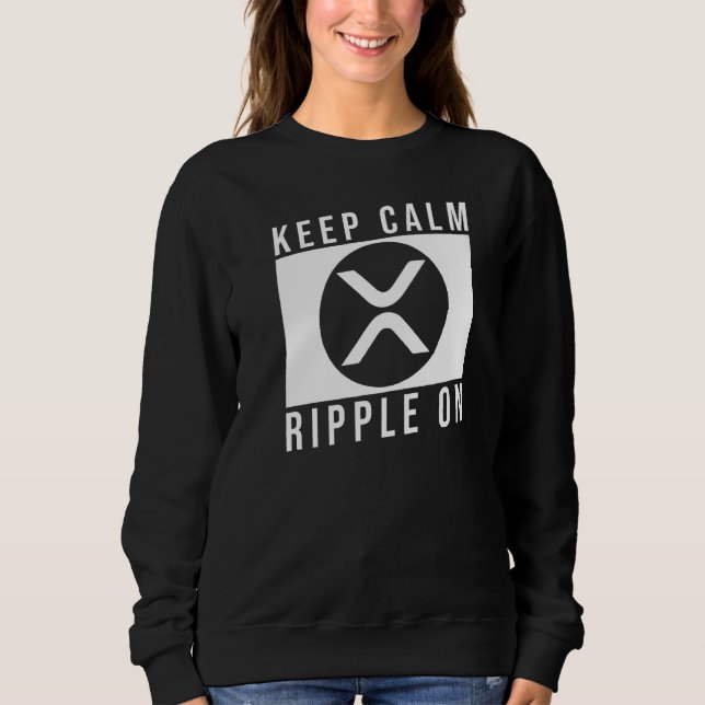 Sudadera Mantener La Calma Y El Ritmo En Xrp (Anverso)