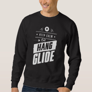 Sudadera Mantener La Calma Y Hang Glide Hang Glider Pilot V