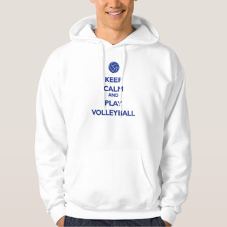 Sudadera Mantener la calma y jugar al voleibol (azul reflex