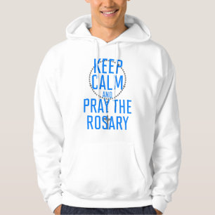 Sudadera Mantener la calma y rezar el Rosario
