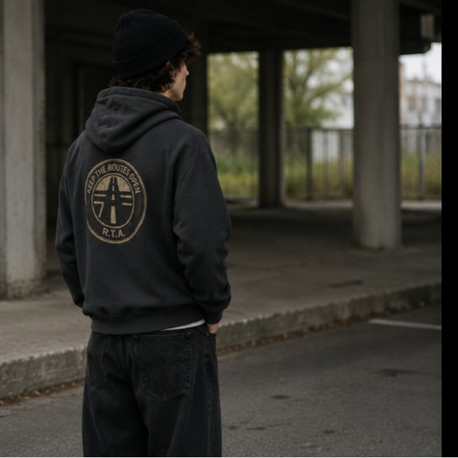 Sudadera Mantener las rutas abiertas R.T.A. Transit Distres (Subido por el creador)