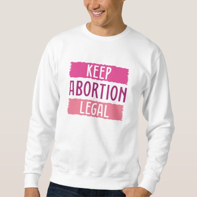 Sudadera Mantener legal el aborto (Anverso)