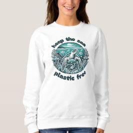 Sudadera Mantener libre el plástico marino
