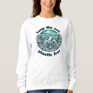 Sudadera Mantener libre el plástico marino