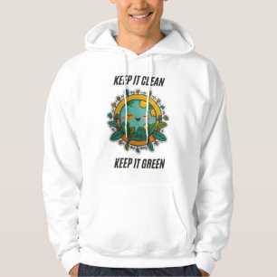Sudadera Mantenerlo limpio y verde   Hoodie Básico de los H