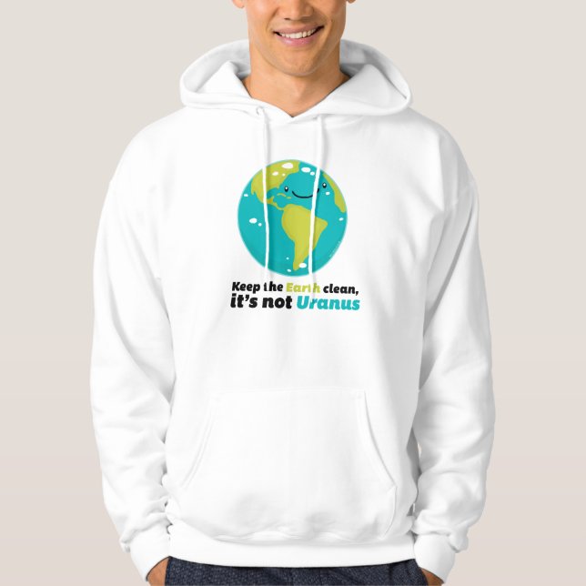 Sudadera Mantenga la tierra limpia (Anverso)