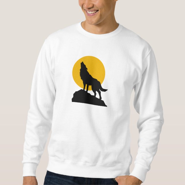 Sudadera Mantenga los lobos de Michigan protegidos (Anverso)