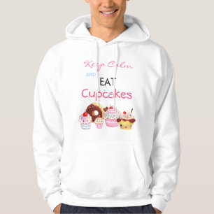 Sudadera Mantenga tranquilo y coma las magdalenas