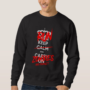 Sudadera Mantengan la calma, los zombies vienen con disfrac