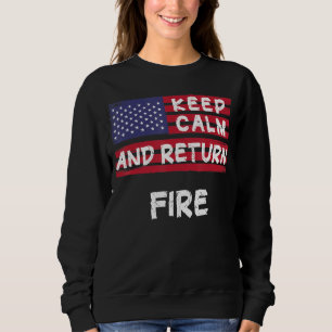 Sudadera Mantengan La Calma Y Devuelvan A Estados Unidos.