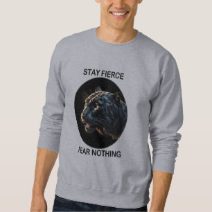 Sudadera Manténganse Feroces Temores Nada Pantera Negra