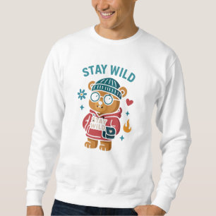 Sudadera Manténganse salvajes Oso de peluche