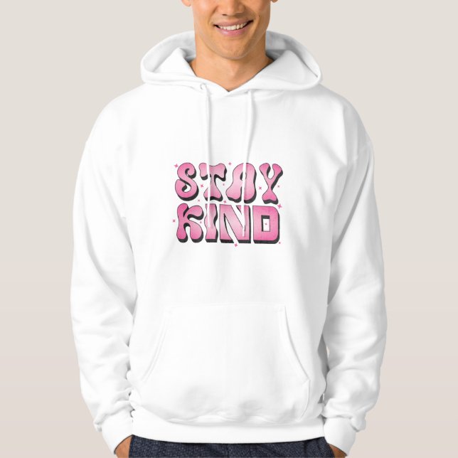 Sudadera Manténgase Amable Con Carne Blanca - Camisas Sudad (Anverso)