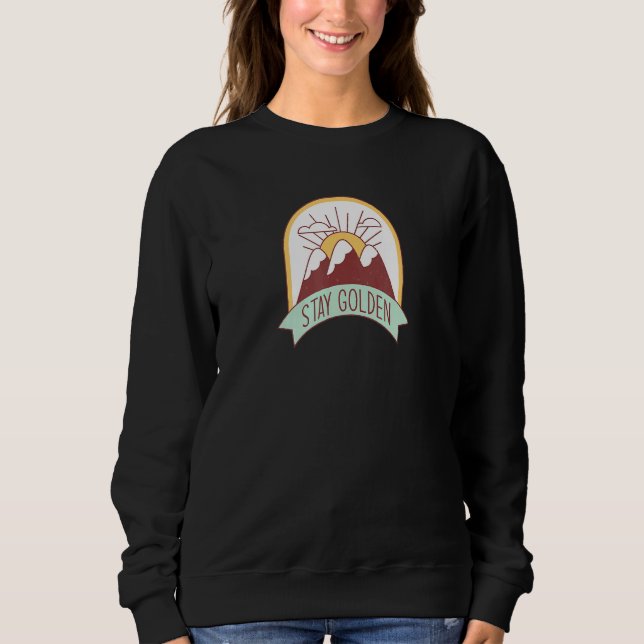 Sudadera Manténgase dorado positivo Sunshine Optimistic Ins (Anverso)