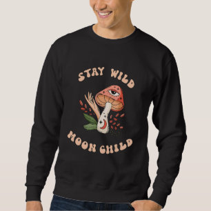 Sudadera Manténgase intacto el hongo infantil hippie de 70