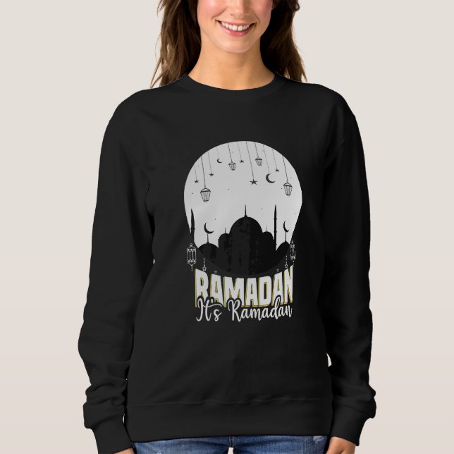 Sudadera Manténgase tranquilo es Ramadán Guay Ramadan Karee (Anverso)