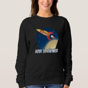Sudadera Mantenida En La Luna Cripta De Crypto Rocket Doge