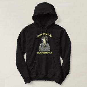 Sudadera MANTENIÉNDOLO GANGSTA música hiphop divertida