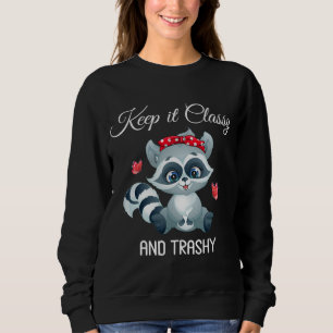 Sudadera Mantenlo Clásico Y Trashashly Gracioso Basura Pand