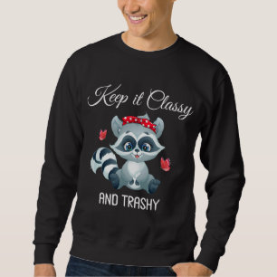 Sudadera Mantenlo Clásico Y Trashashly Gracioso Basura Pand