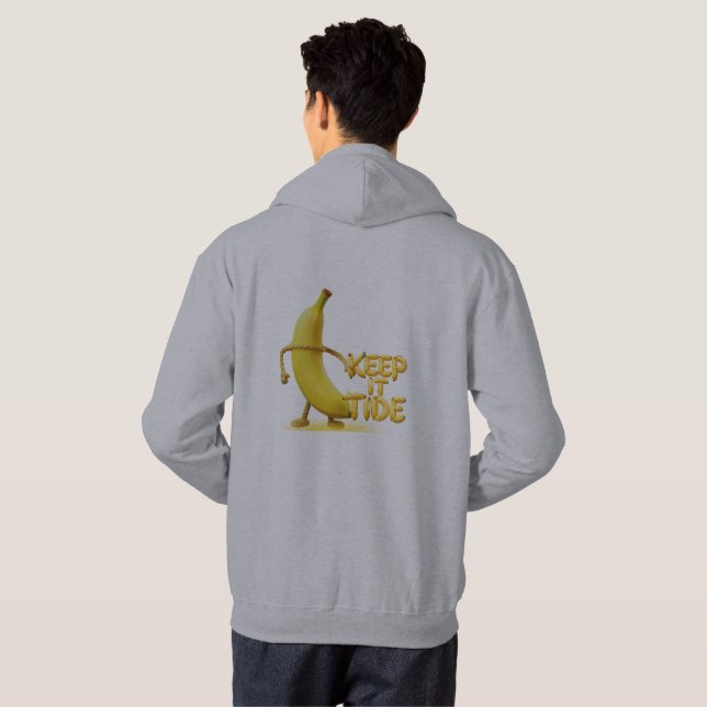 Sudadera Manténlo Tide – Tipografía Divertida de Plátano Mi (Reverso completo)