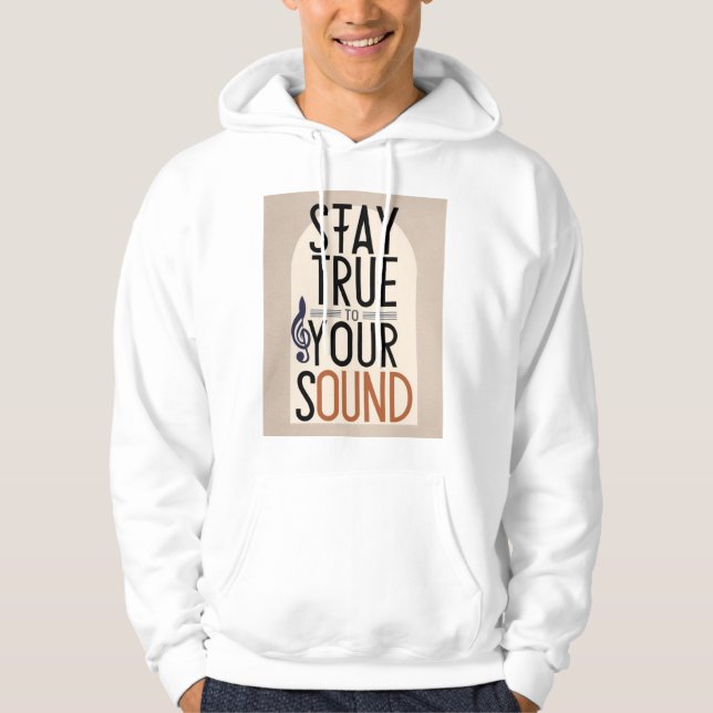 Sudadera Mantente Fiel a Tu Sonido 2 (Anverso)