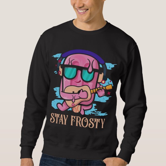 Sudadera Mantente helado Coma Popsicle Sweet Postserle Pops (Anverso)