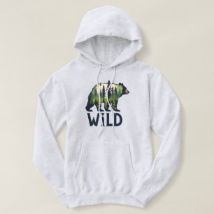 Sudadera Mantente Salvaje Oso Tee - ¡Aventura Esperando!