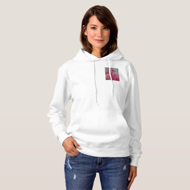 Sudadera Mantente salvaje y libre de flores (Anverso completo)