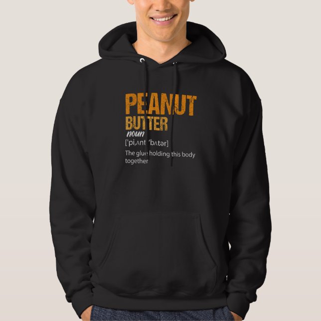 Sudadera Mantequilla de cacahuete de definición de maní (Anverso)