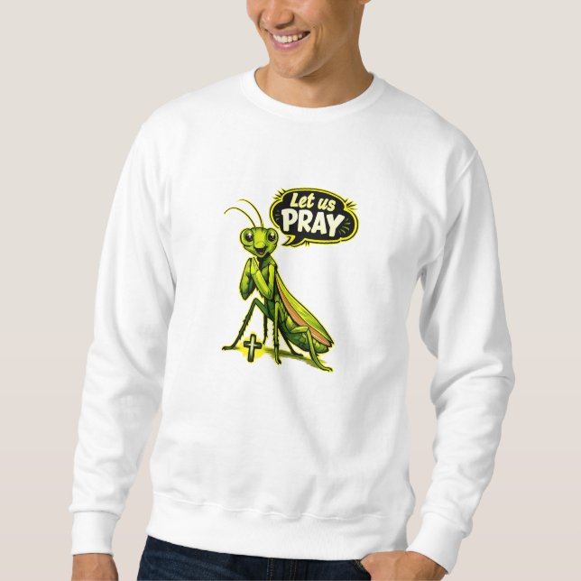 Sudadera (Mantis religiosa) Oremos - Cristiano (Anverso)