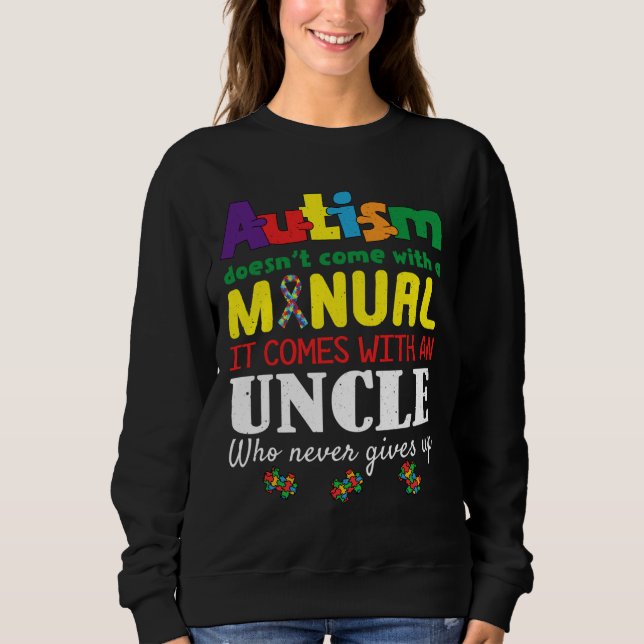 Sudadera Manual Uncle Puzzle Special Autism Awareness (Anverso)