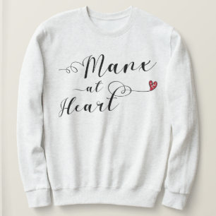 Sudadera Manx en el corazón, Isla de Man