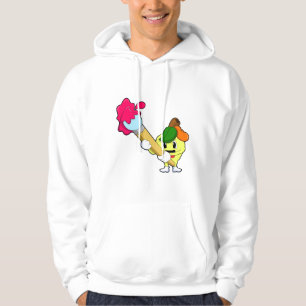 Sudadera Manzana como pintor con pincel