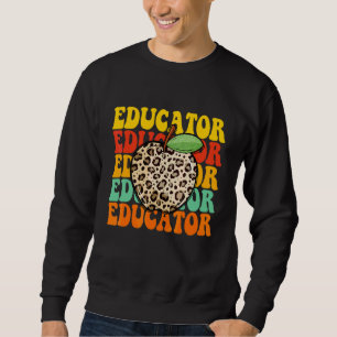 Sudadera Manzana de Leopardo Educador Agradecimiento al Pro