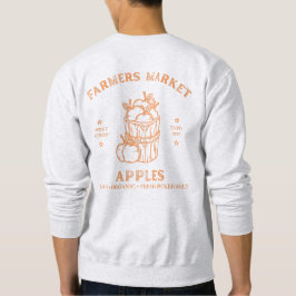 Sudadera Manzanas de Mercado de Granjeros - Gráfica de Cose